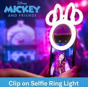 Minnie Mouse Head Shaped Clip on Selfie Ring Light